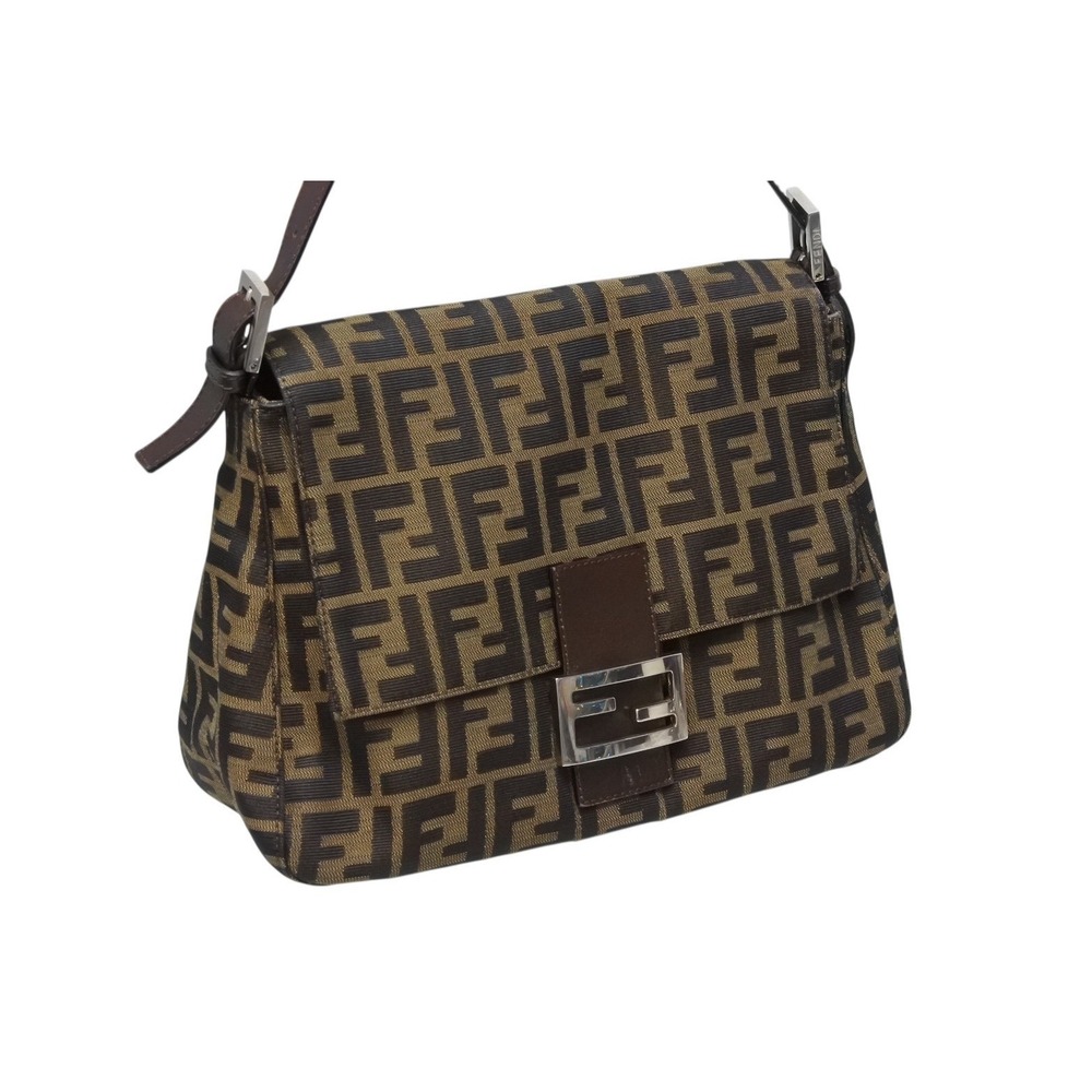 FENDI Zucca Mamma Bucket One Shoulder Hobo bag of brown canvas leather - Picture 4 of 10